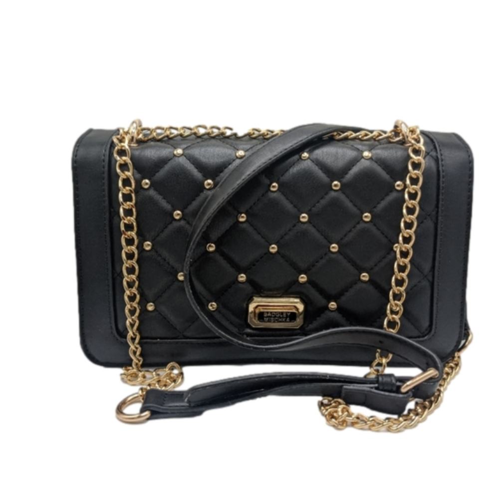 Badgley Mischka Quilted Handbag Crossbody Vegan Leather